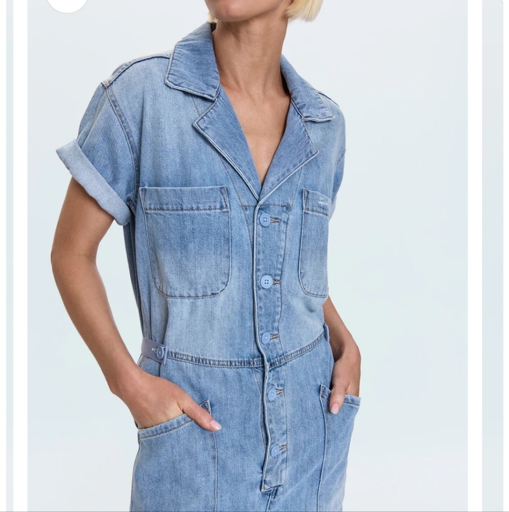 Pistola Light Blue Denim Grover Jumpsuit